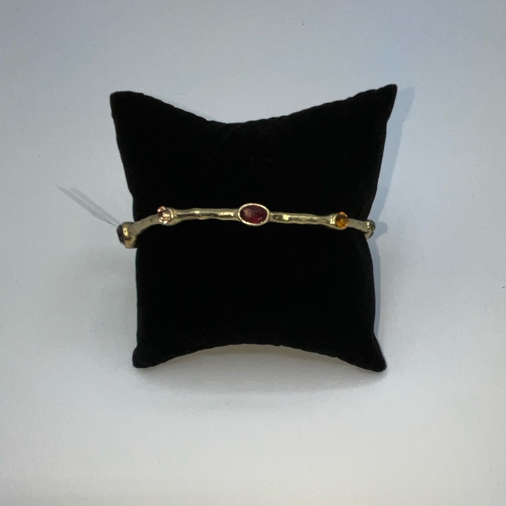 18k Gemstone Bangle - Picture 5 of 12